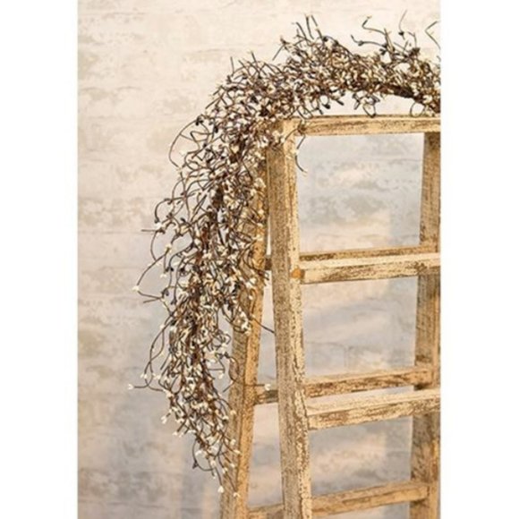 Grey White & Cream Mix Pip Berries 4 ft Faux Garla